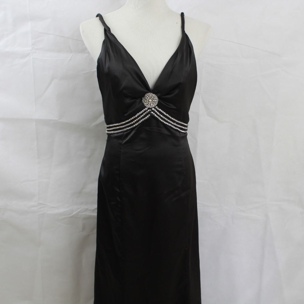 **New** Jordan Formal Black Dress With Rhinestones